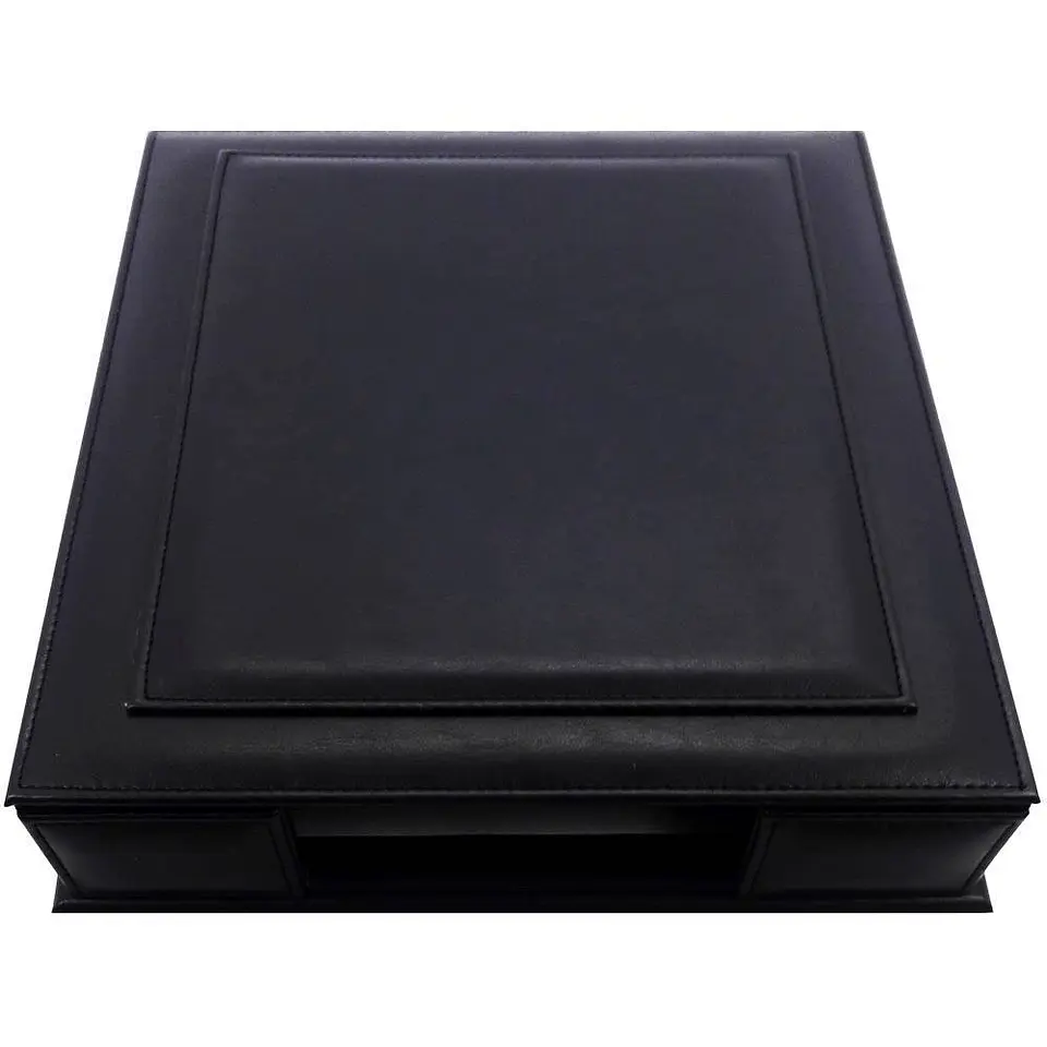 Bandeja de escritorio simple A4 c/tapa ecocuero negro Atlantik 3