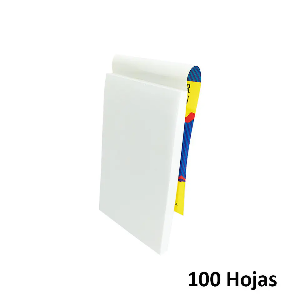 Block garzon 1/64 100 hojas 13.5X8.5 cm blanco Halley 2