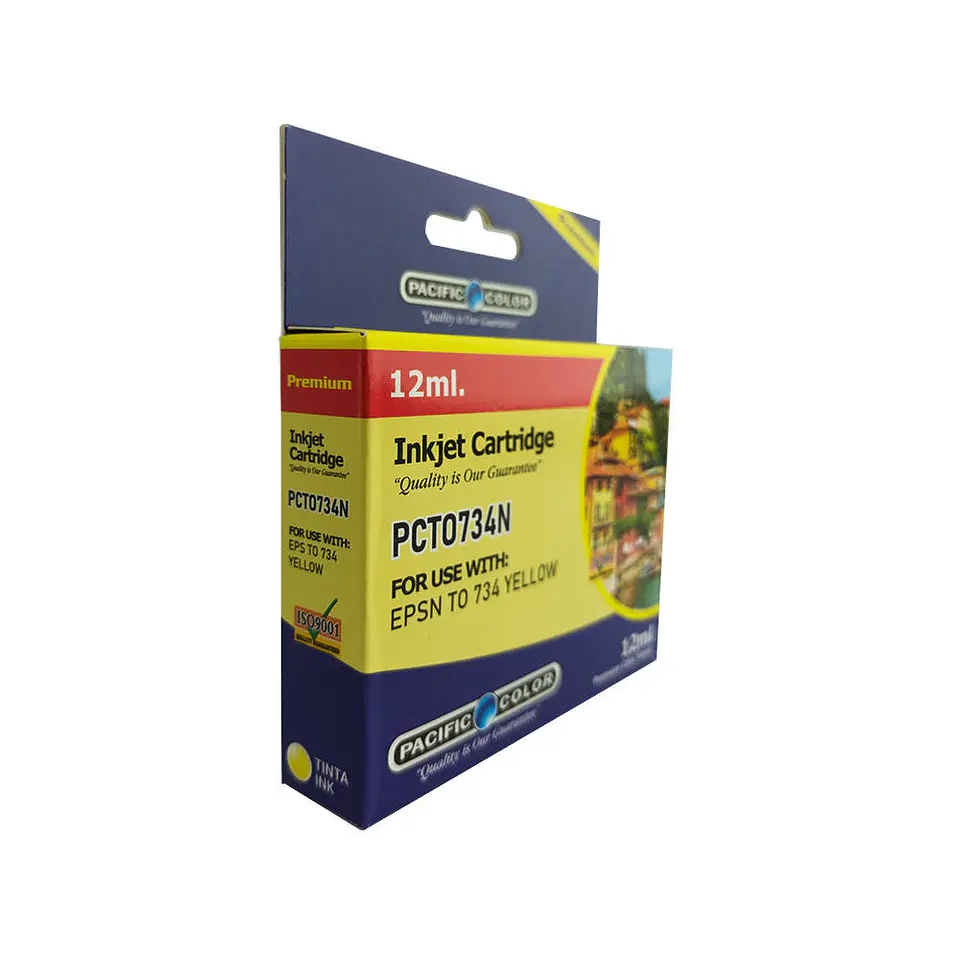 Cartridge epson T0734N 12 ml yellow pacific color 2