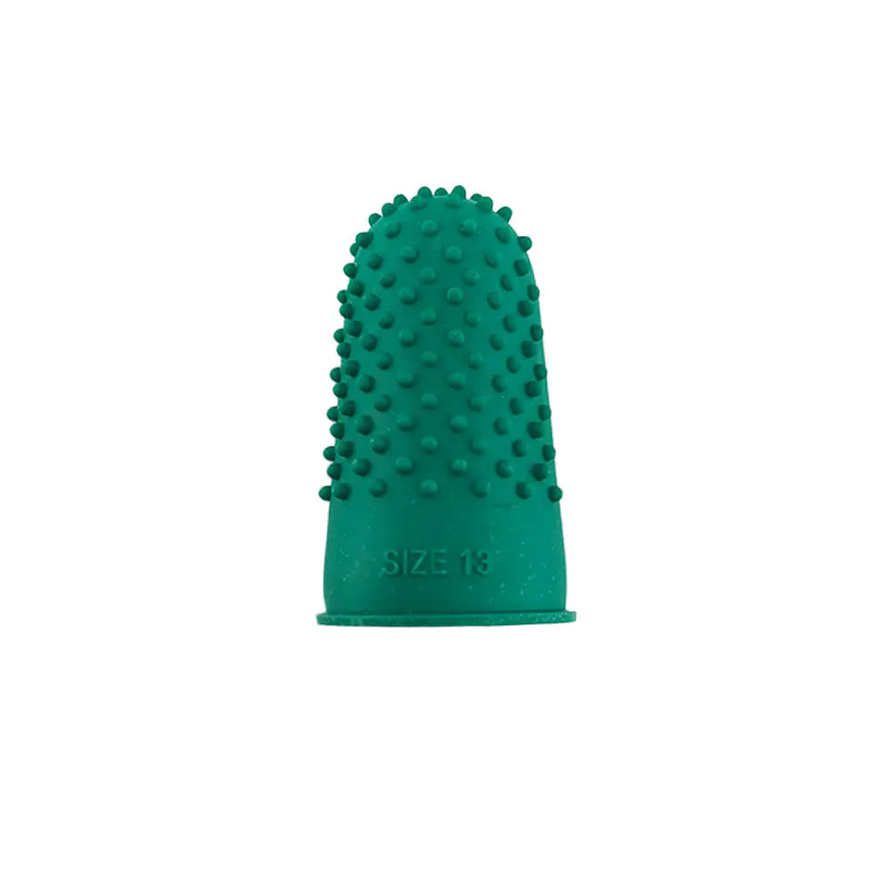 Dedal goma N13 19mm verde 12 u jm 3