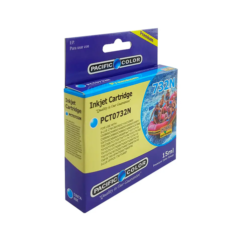 Cartridge epson T0732N 15 ml cyan pacific color 2