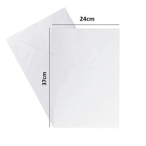 Sobre 1/1 oficio clasico blanco 24X37CM 10 unid Atlantik