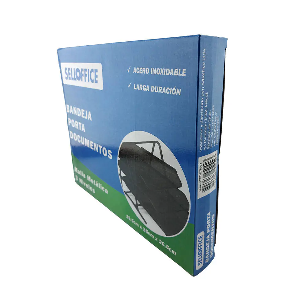 Ordenador documento 03 bandejas metalico 29.5X35X26.5CM 4