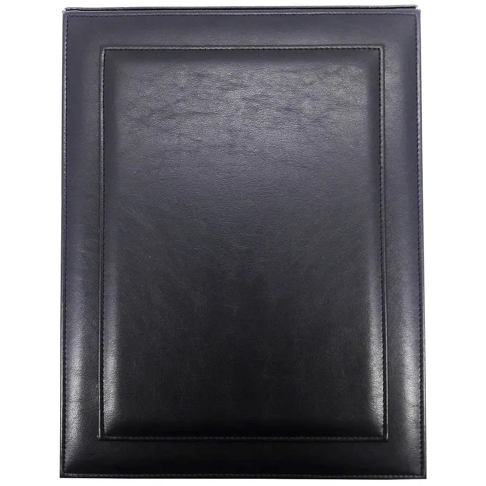 Bandeja de escritorio simple A4 c/tapa ecocuero negro Atlantik 5