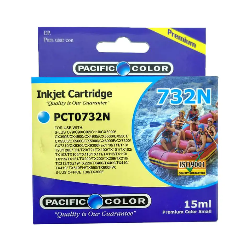 Cartridge epson T0732N 15 ml cyan pacific color 4