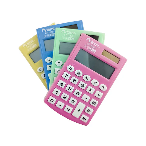 Calculadora bolsillo 08 dig 200ii color pocket torre