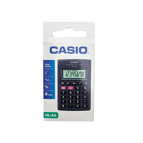 Calculadora bolsillo 08 dig HL-4A Casio