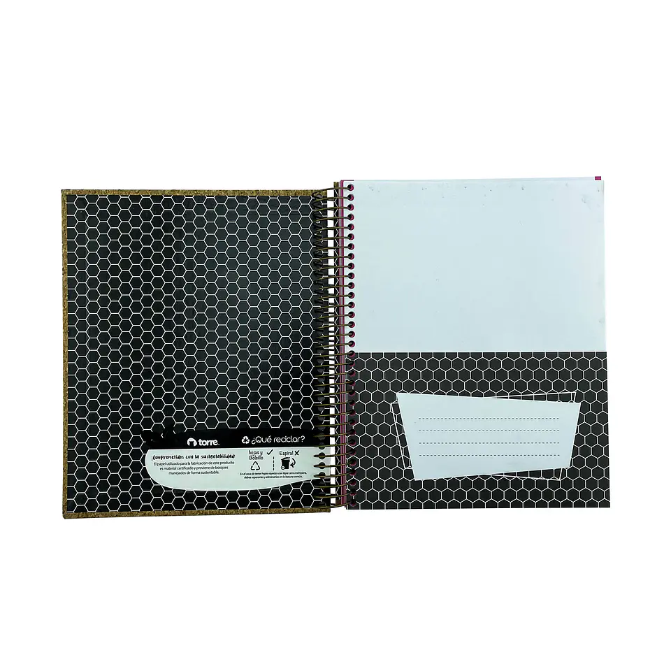Cuaderno 1/2 oficio matematica 120 hojas 7mm corcho torre 2