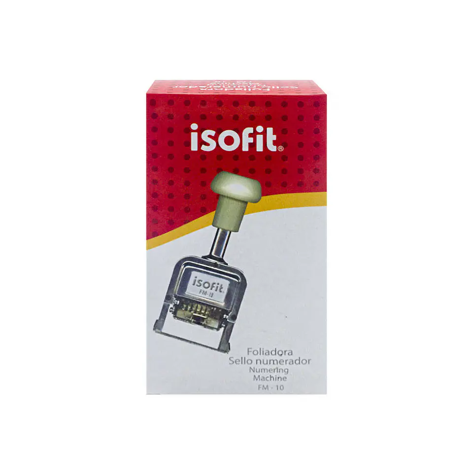 Foliador metalico 10 dig FM10 Isofit 1