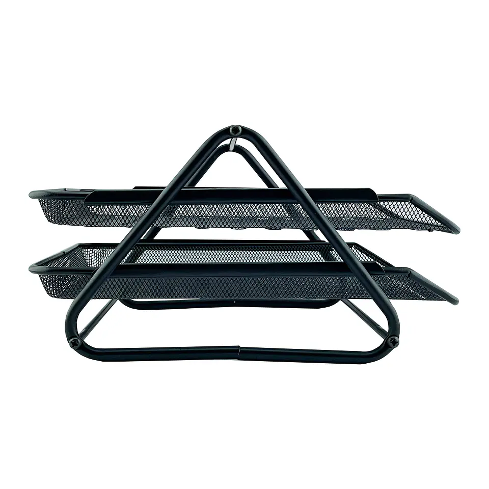 Ordenador documento 02 bandejas metalico 29X35X20CM Durban 4