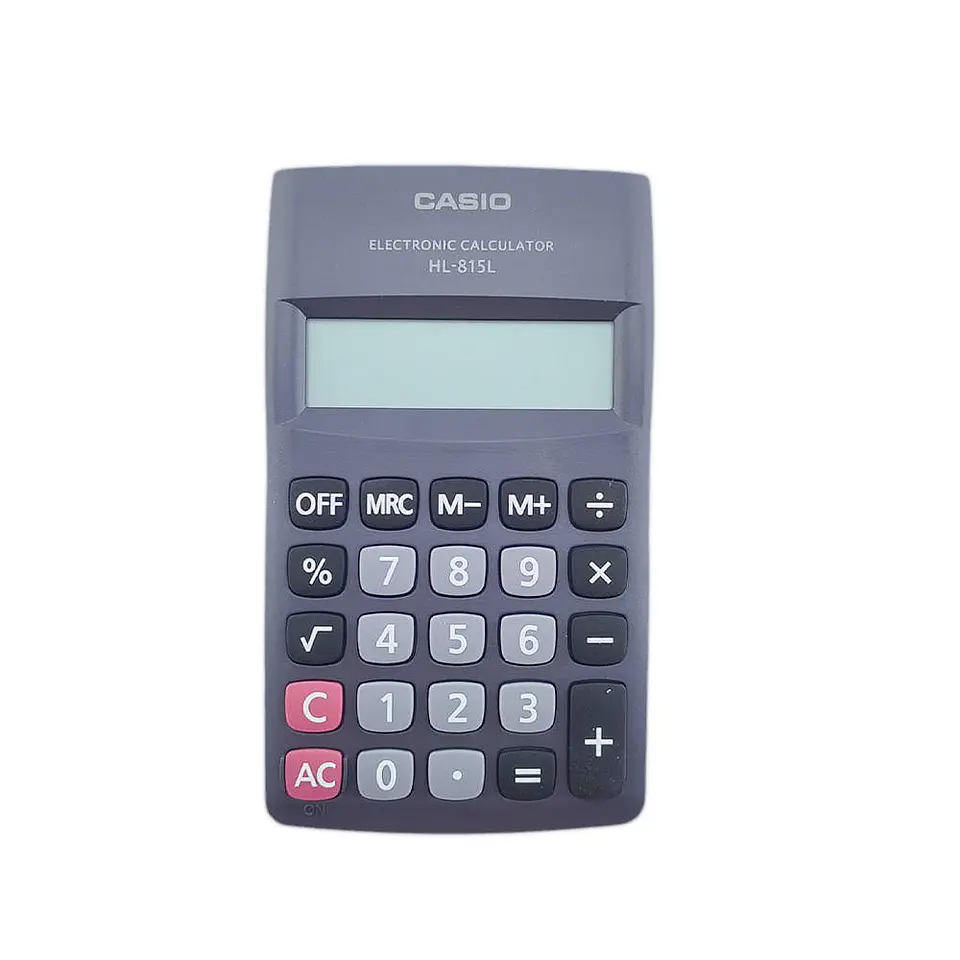 Calculadora bolsillo 08 dig HL-815L-BK Casio 2