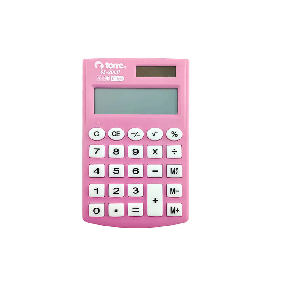 Calculadora bolsillo 08 dig 200ii color pocket torre 2
