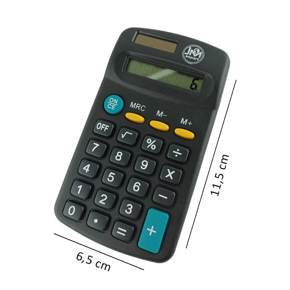 Calculadora bolsillo 08 dig dual power jm 2