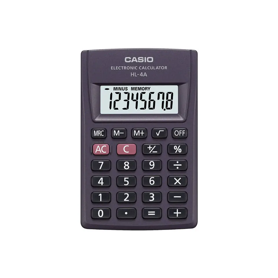 Calculadora bolsillo 08 dig HL-4A Casio 3