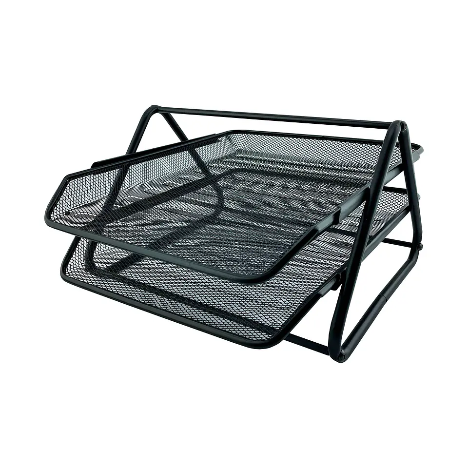 Ordenador documento 02 bandejas metalico 29X35X20CM Durban 5