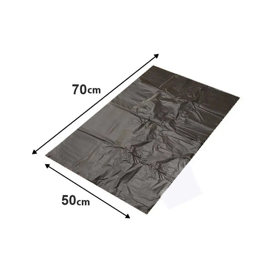 Bolsa basura 050X070 cm 15 mic chica 10 u negra ecológica plástico 3