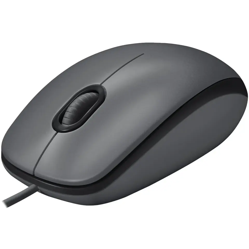 Mouse Alámbrico Logitech M90 Óptico 1000dpi USB color negro 2