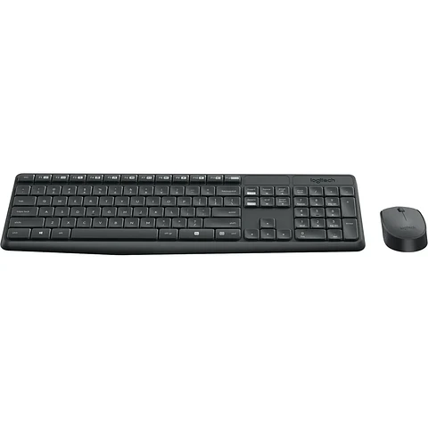 Kit Teclado Mouse Inalámbrico Logitech MK235, (KB Esp) óptico 1000dpi USB Negro