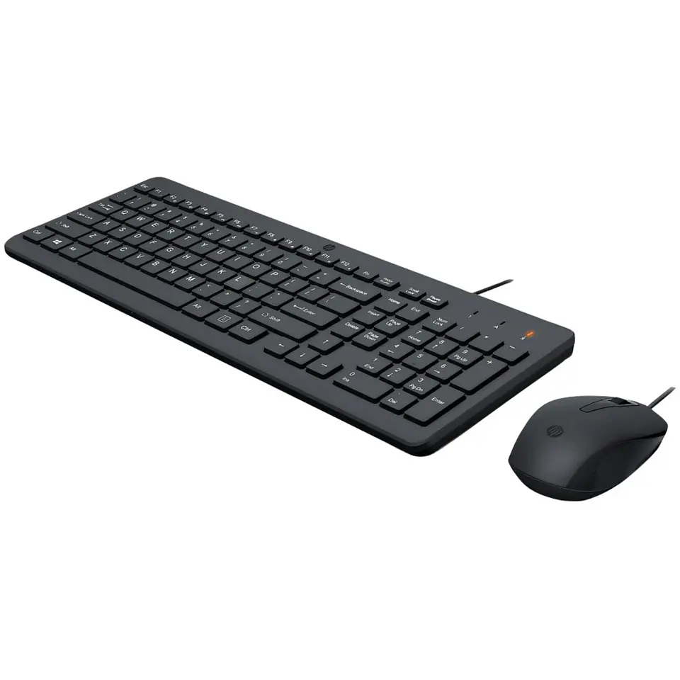 Kit Teclado Mouse Alámbrico HP 150, Optico 1600DPI USB Color Negro 2