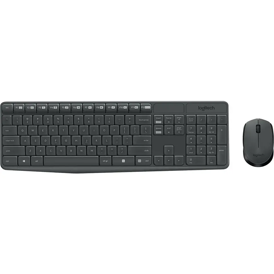 Kit Teclado Mouse Inalámbrico Logitech MK235, (KB Esp) óptico 1000dpi USB Negro 2