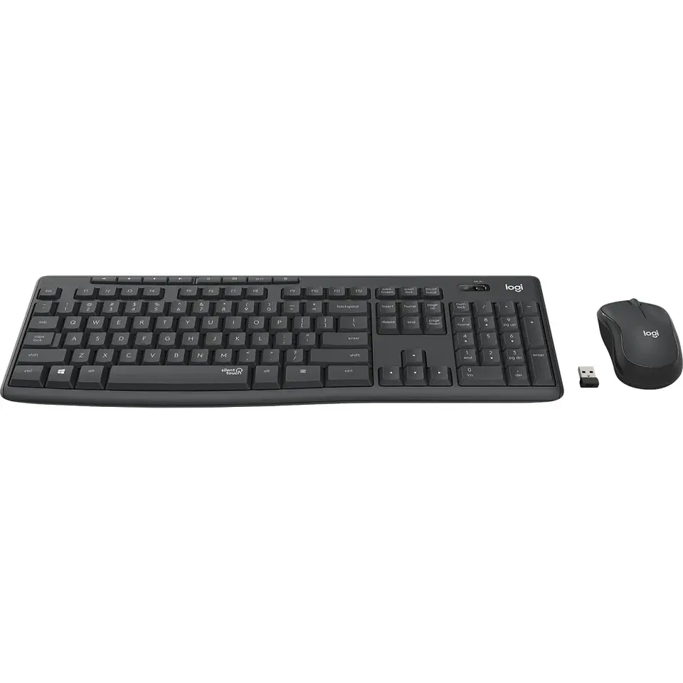 Kit Teclado Mouse Inalámbrico Logitech MK295 Tecnologia Silent Touch BT 2.4Ghz 2