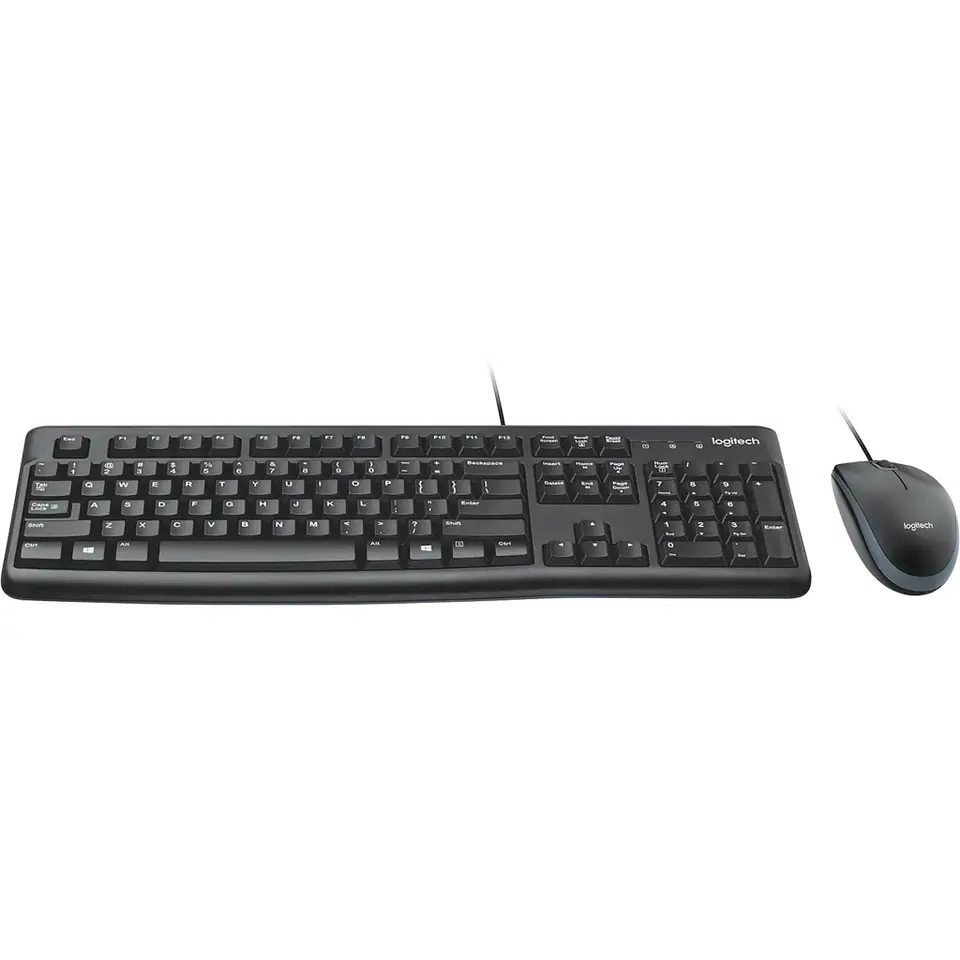 Kit Teclado Mouse Alámbrico Logitech MK120 Interfaz USB Color Negro 2
