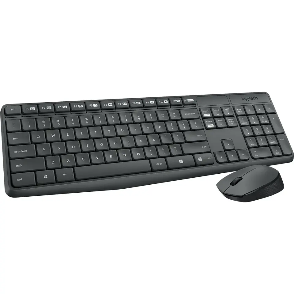 Kit Teclado Mouse Inalámbrico Logitech MK235, (KB Esp) óptico 1000dpi USB Negro 4
