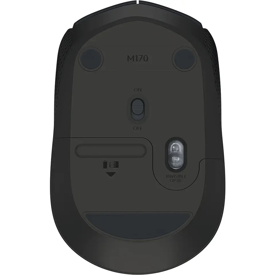 Mouse Inalámbrico Logitech M170 Óptico 1000dpi 2.4GHz 3 botones USB Negro 2