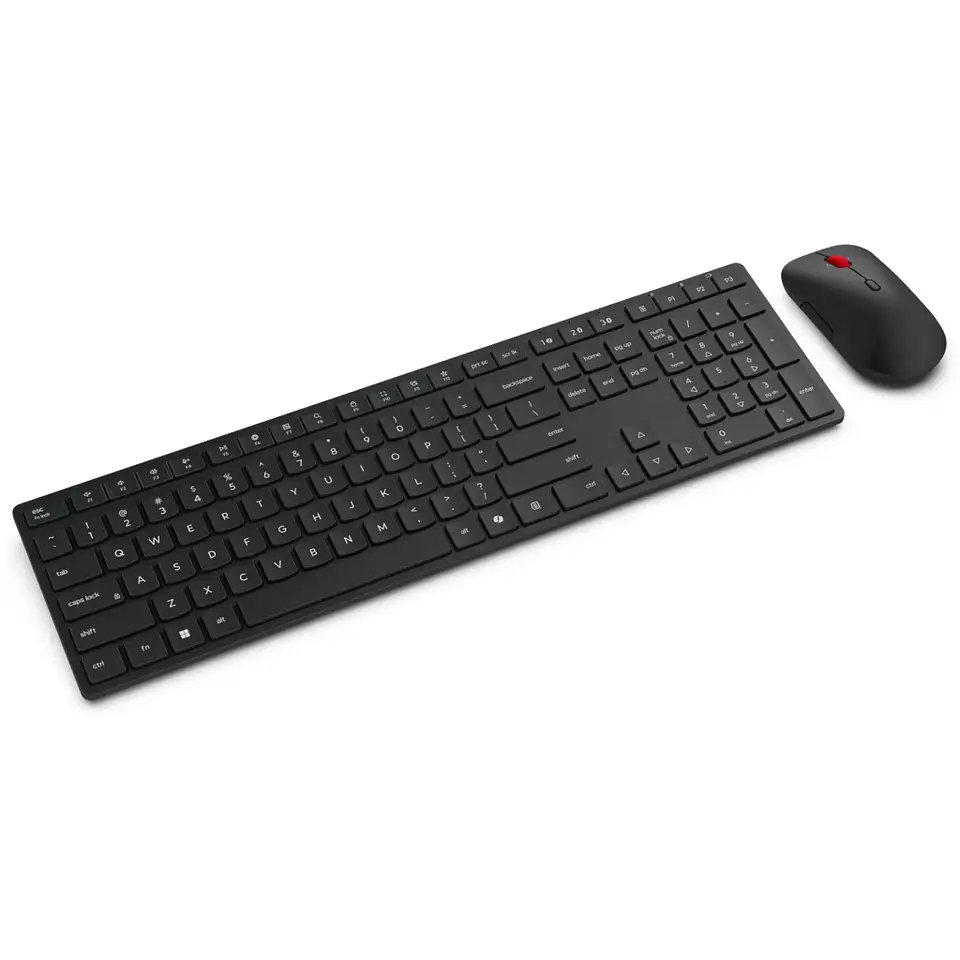Kit Teclado Mouse Inalámbrico Lenovo Pro 6000, BT5.3 Recep USB-A Español Negro 2