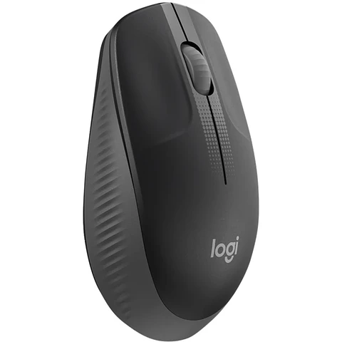 Mouse Inalámbrico Logitech M190 Óptico 1000dpi Ambidiestro 3 botones USB Gris