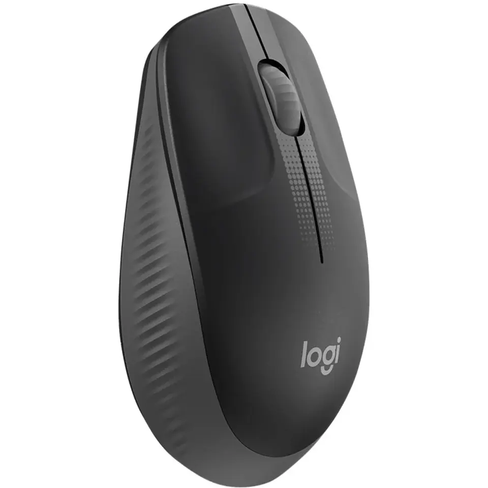 Mouse Inalámbrico Logitech M190 Óptico 1000dpi Ambidiestro 3 botones USB Gris 1