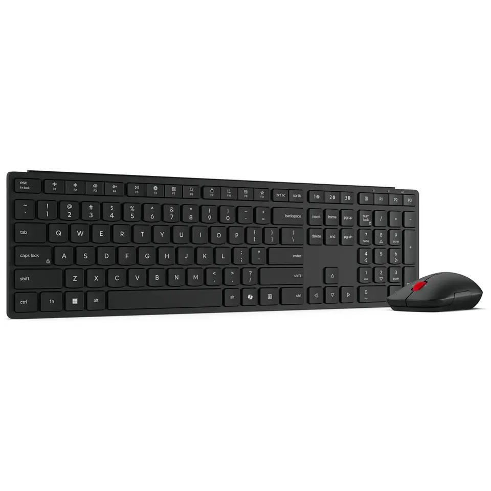 Kit Teclado Mouse Inalámbrico Lenovo Pro 6000, BT5.3 Recep USB-A Español Negro 5