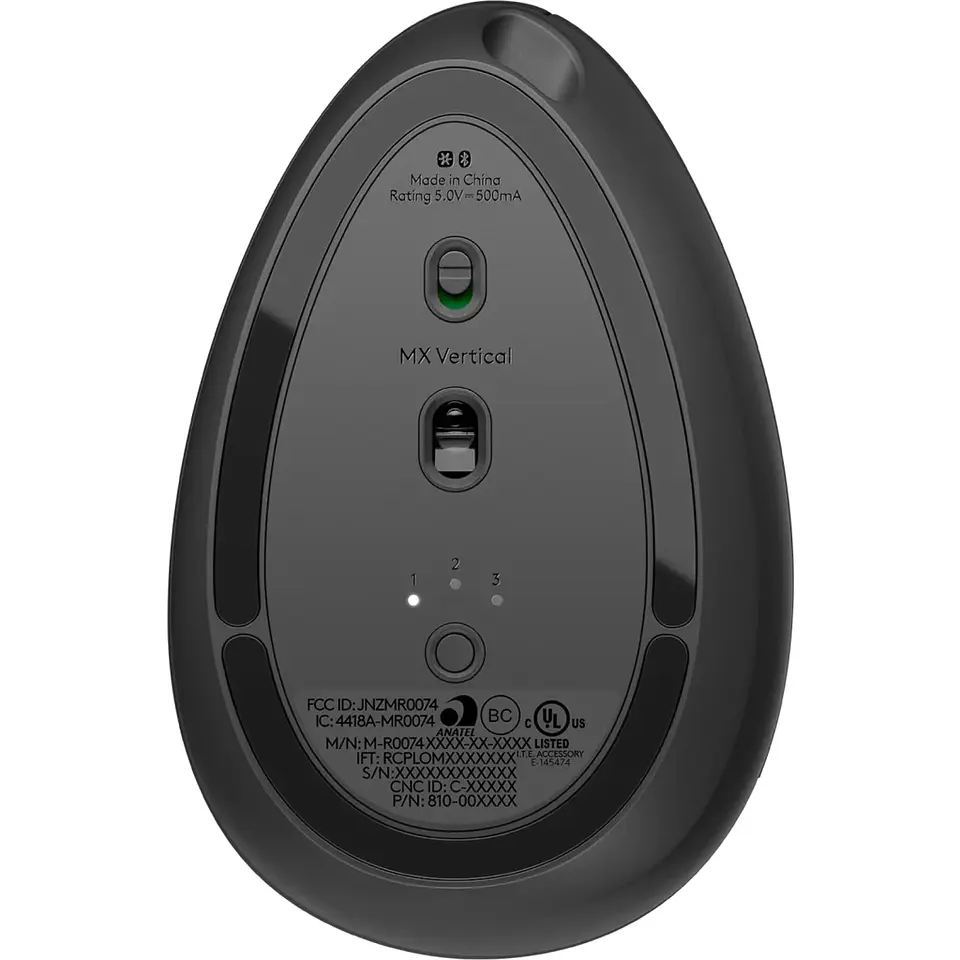Mouse Ergonómico Inalámbrico Logitech MX Vertical Óptico 4000DPI 4 Botones Negro 5