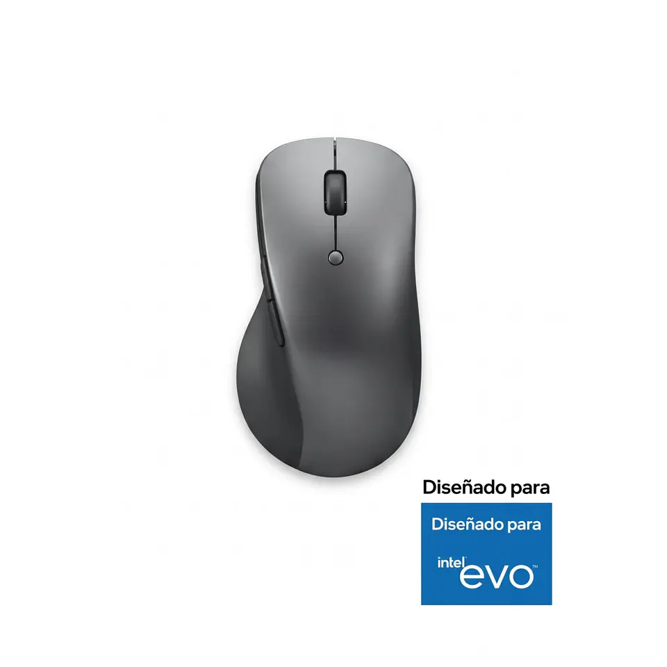 Mouse Inalámbrico Lenovo Profesional Óptico 4000DPI Recargable 6 Botone BT Gris 2