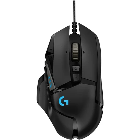 Mouse Gamer Alámbrico Logitech G502 Hero Óptico 16000dpi 11 Btns USB RGB Negro