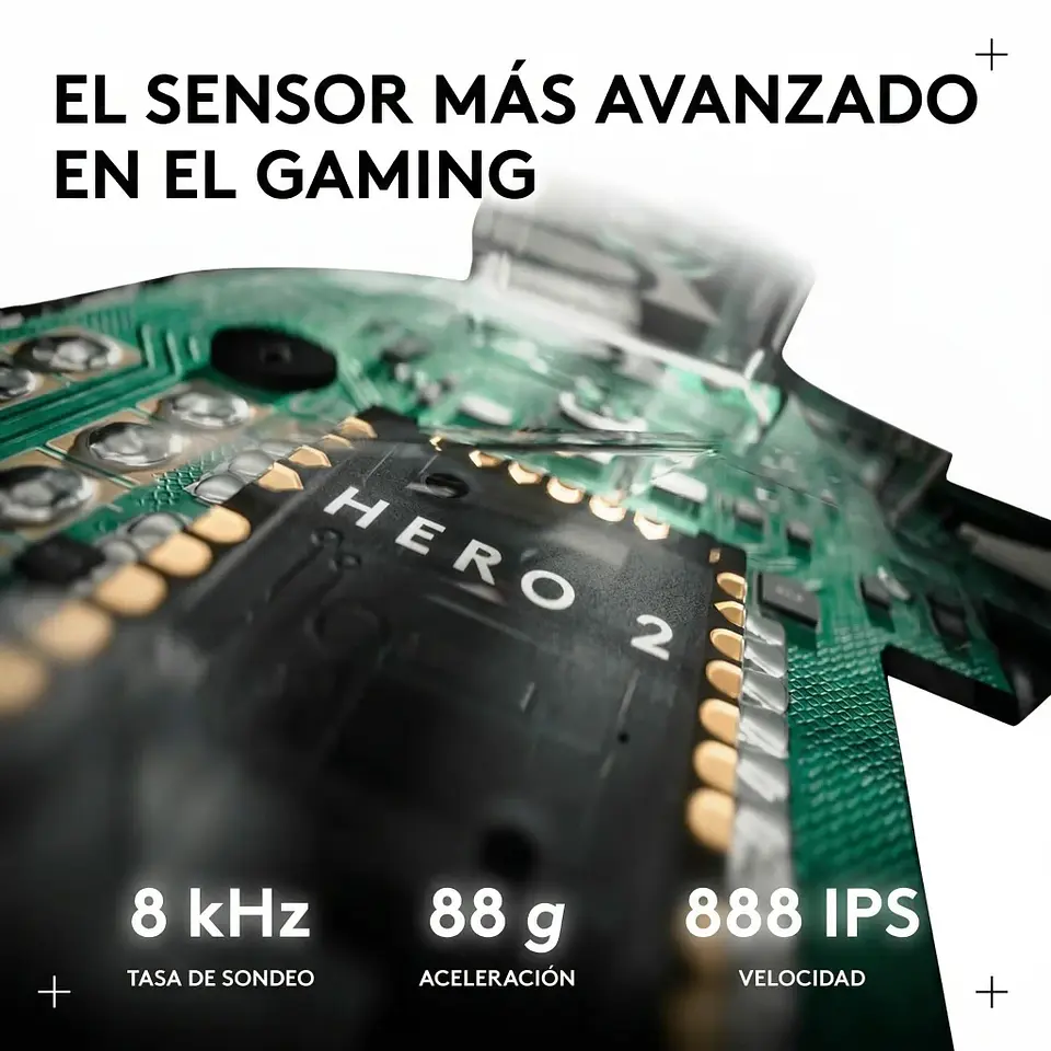 Mouse Gamer Inalámbrico Logitech PRO X2 SUPERSTRIKE Óptico 44000dpi Blanco/Negro 3