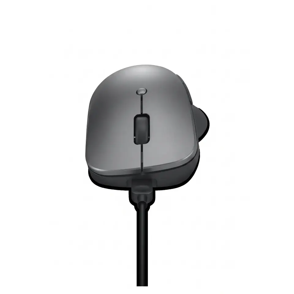 Mouse Inalámbrico Lenovo Profesional Óptico 4000DPI Recargable 6 Botone BT Gris 3