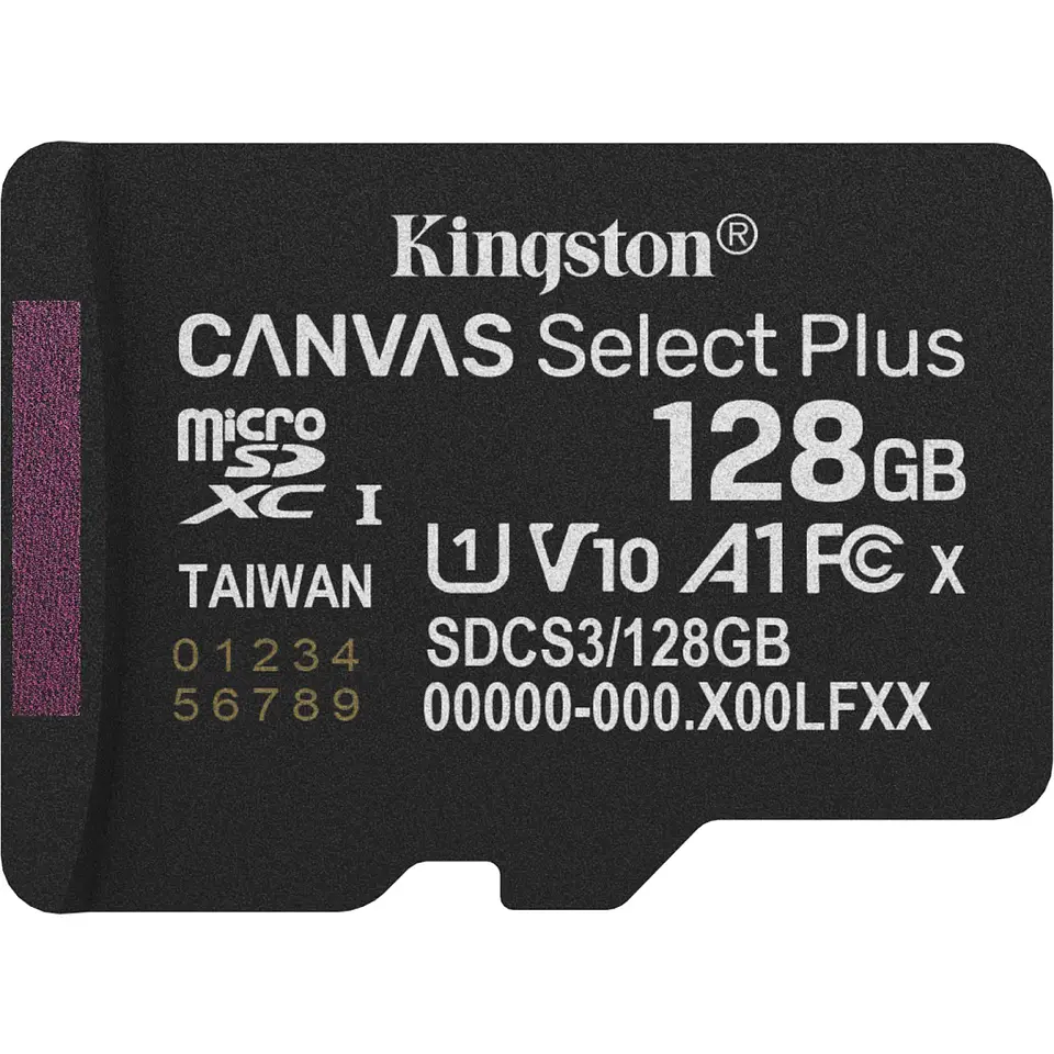 Memoria MicroSDHC 128GB Kingston Canvas Select Lec 150MB/s 3