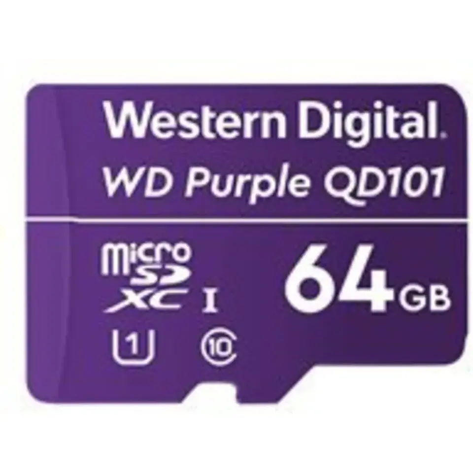 Memoria MicroSDHC 64GB Western Digital Purple SC QD101 UHS-I CL10 Sin Adaptador 1