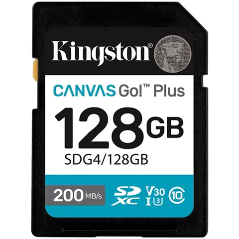 Memoria SDXC 128GB Kingston Canvas Go Plus Gen4 Clase10 UHS-I U3 V30