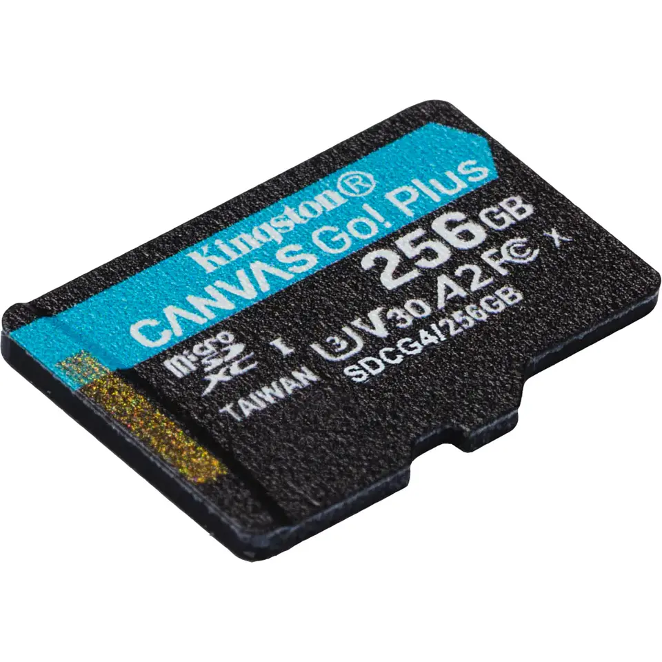 Memoria MicroSDXC 256GB Kingston Canvas Go Plus Cat10 UHS-I U3 V30 A2 Lec200MB/s 4