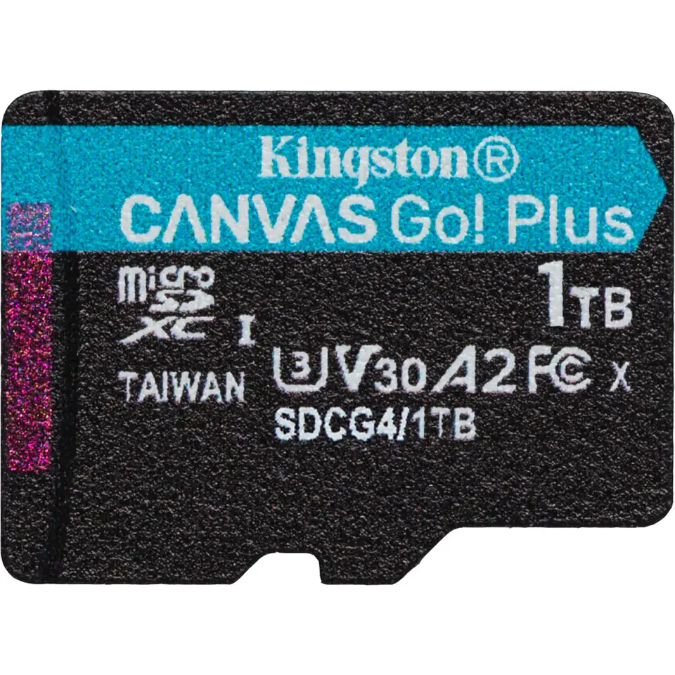 Memoria MicroSDXC 1TB Kingston Canvas Go Plus Cat10 UHS-I U3 V30 A2 Lec200MB/s 2