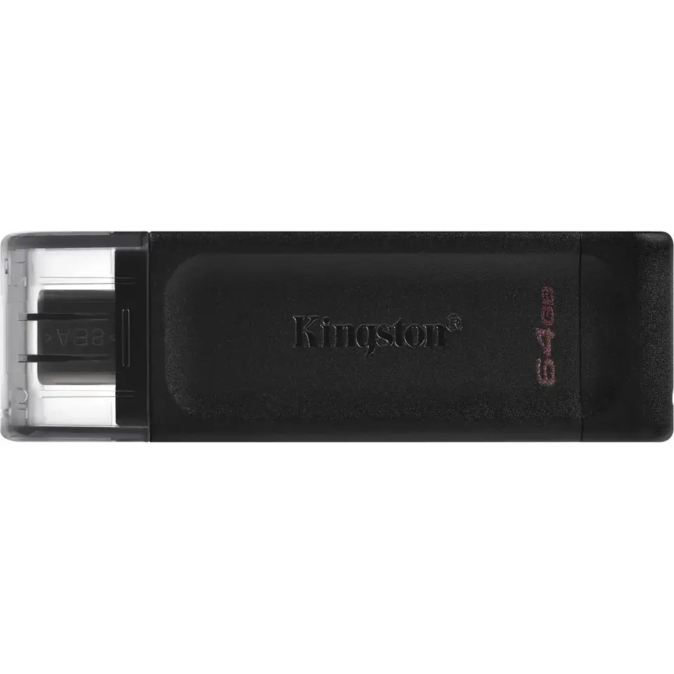Pendrive 64GB Kingston DataTraveler 70 USB-C Lec 110MB/s Ecs 8MB/s Negro Win/MAC 1