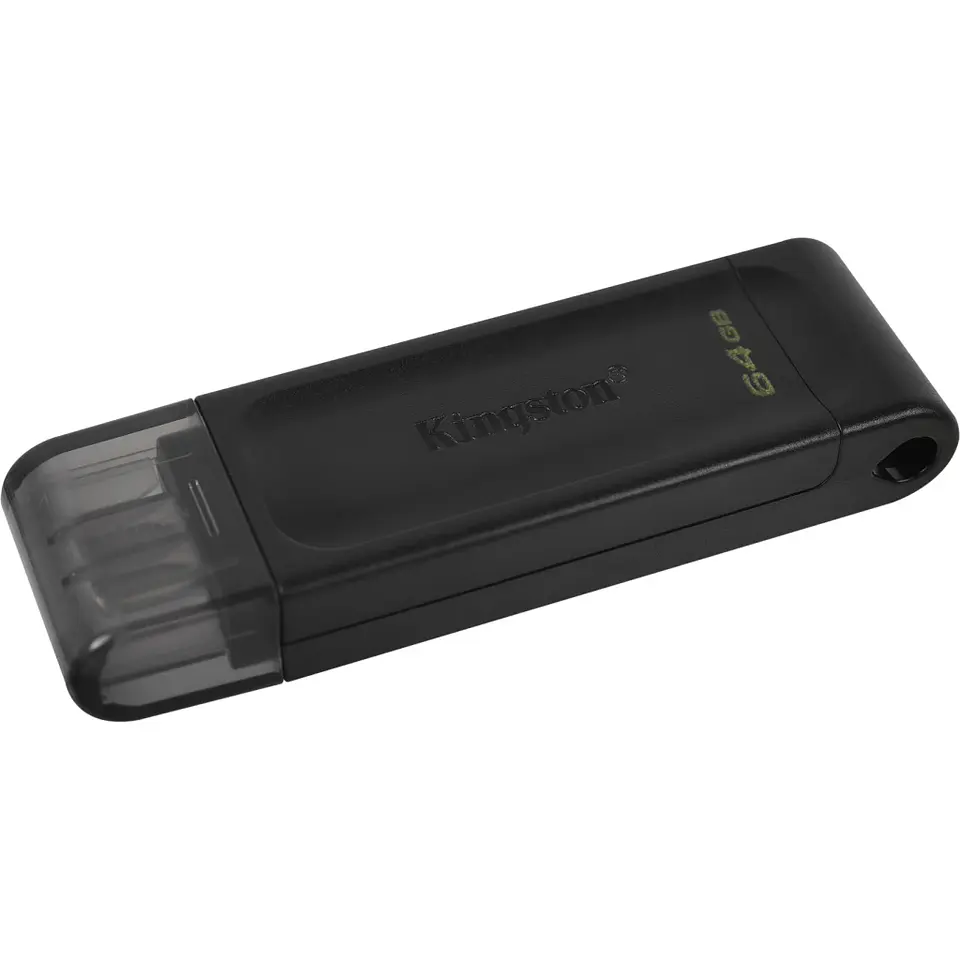 Pendrive 64GB Kingston DataTraveler 70 USB-C Lec 110MB/s Ecs 8MB/s Negro Win/MAC 2