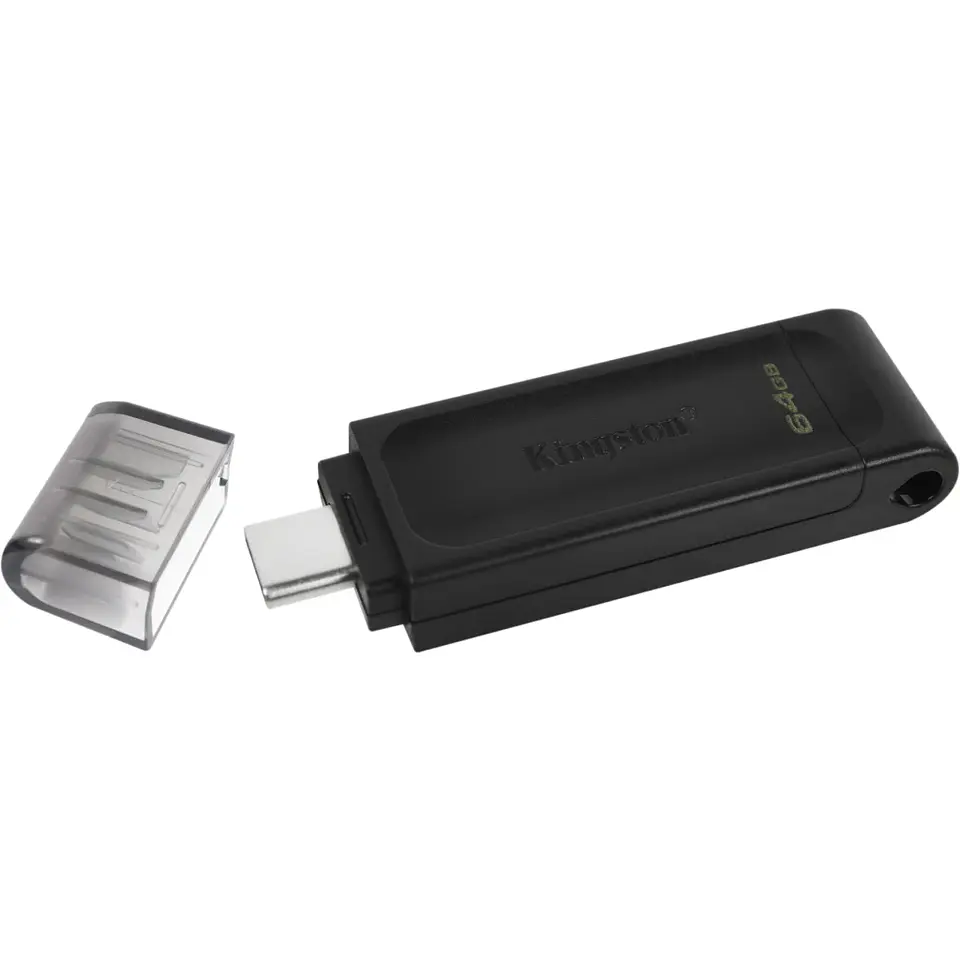 Pendrive 64GB Kingston DataTraveler 70 USB-C Lec 110MB/s Ecs 8MB/s Negro Win/MAC 4