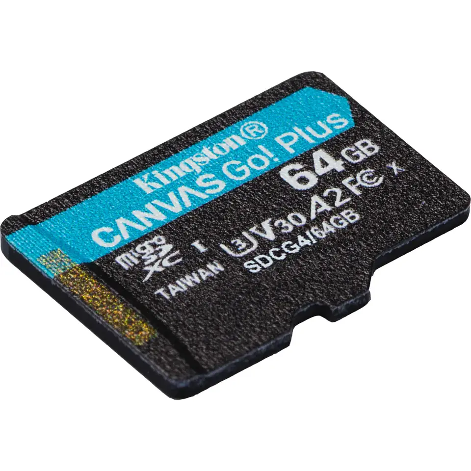 Memoria MicroSDXC 64GB Kingston Canvas Go Plus Cat10 UHS-I U3 V30 A2 Lec200MB/s 4