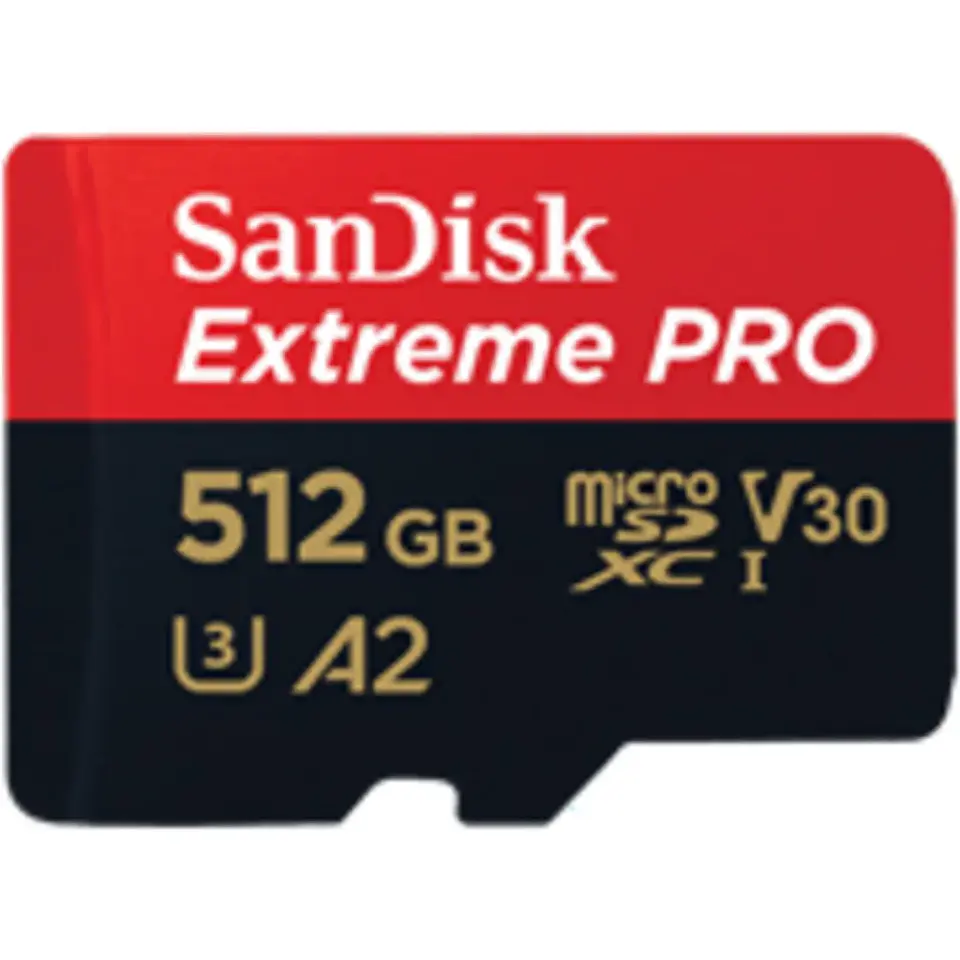 Memoria MicroSDXC 512GB SanDisk Extreme Pro UHS-I Cl3 Lec200MBs Esc140MBs c/adap 1