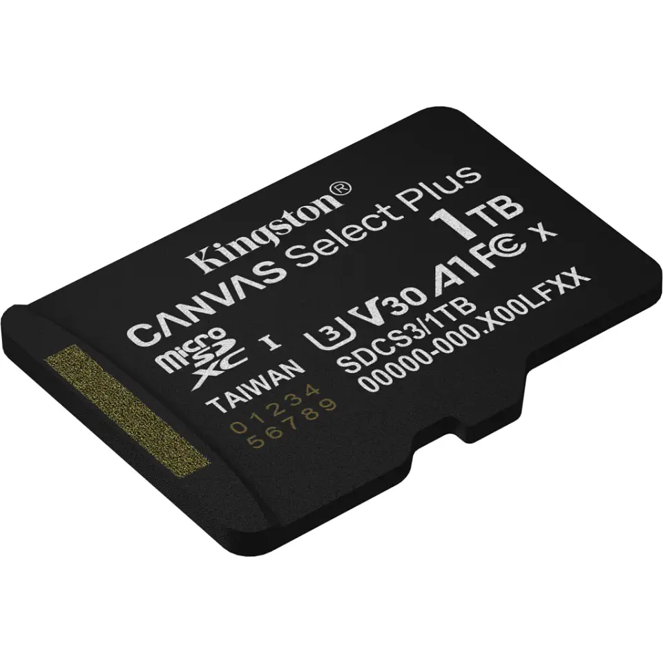 Memoria MicroSDXC 1TB Kingston Canvas Select Plus Clase 10 UHS-I Lec150MB/s 4