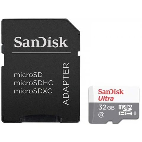 Memoria MicroSDHC 32GB SanDisk Ultra UHS-I Class10 Lec48MB/s (Incly Adap)