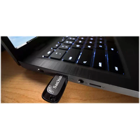 Pendrive 64GB SanDisk Ultra Shift USB 3.0 Flash Drive Sin tapa color negro